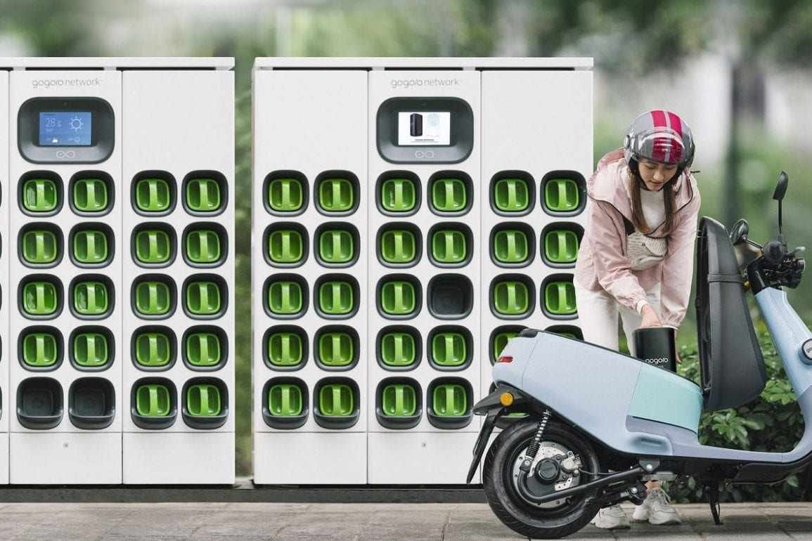 Electric scooter battery swapping network launched by G... | Visordown