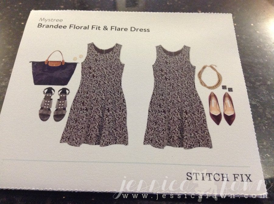 Mystree Brandee Floral Fit & Flare Dress card | JessicaFawn.com