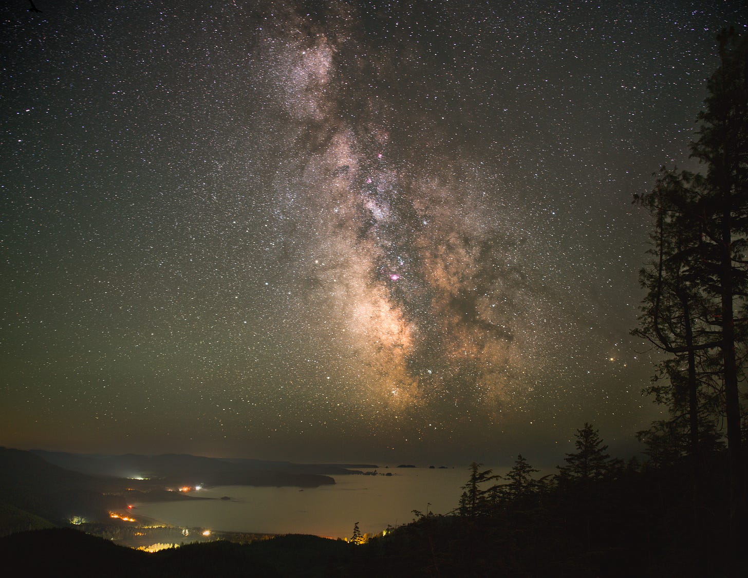 Milky Way over Makah Bay Washington