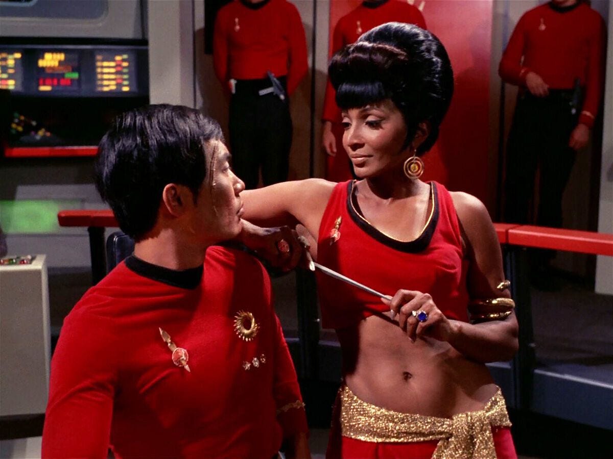 RIP Nichelle Nichols.  May you forever live long and propser.