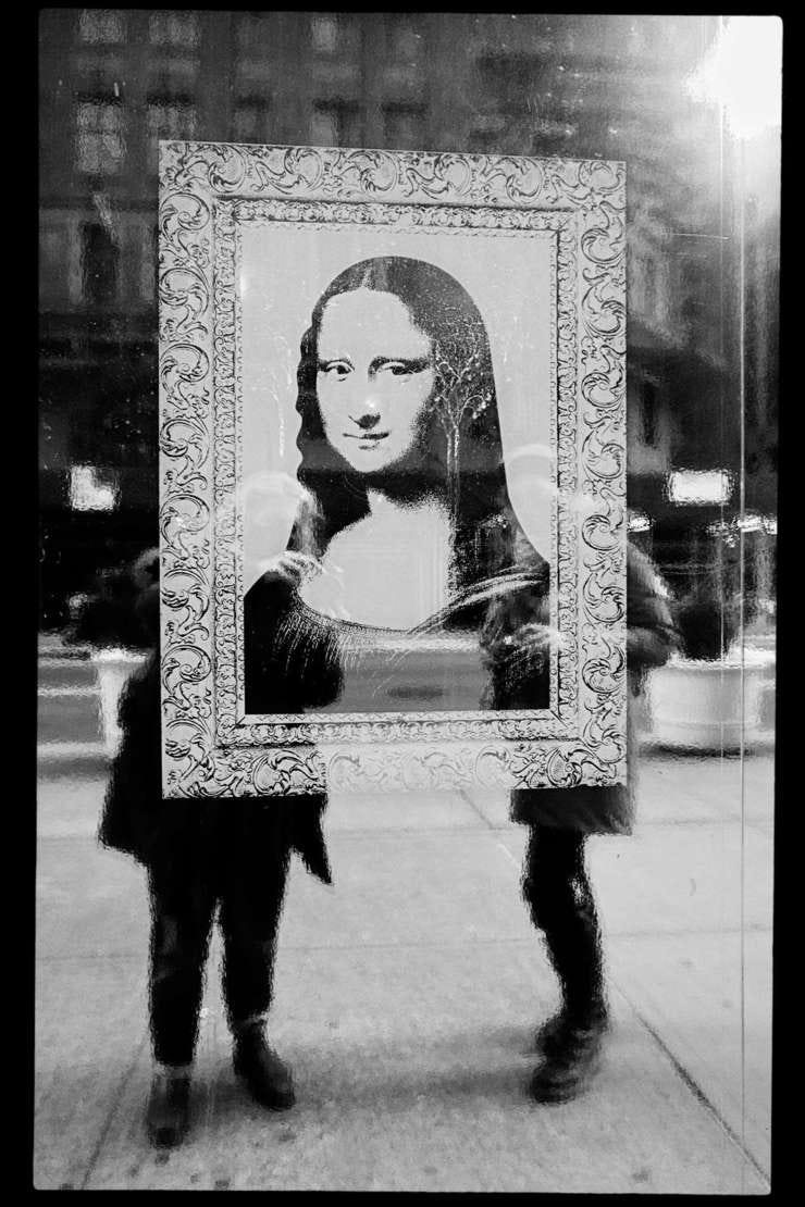 Me and Mona Lisa and Antje, New York City, 21 January 2021.