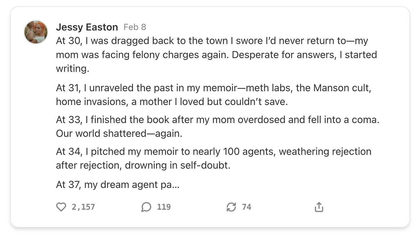 Jessy Easton's tiny memoir