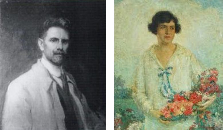 Figure 1: Portraits of Henry Salem Hubbell and his wife, Rose Hubbell.