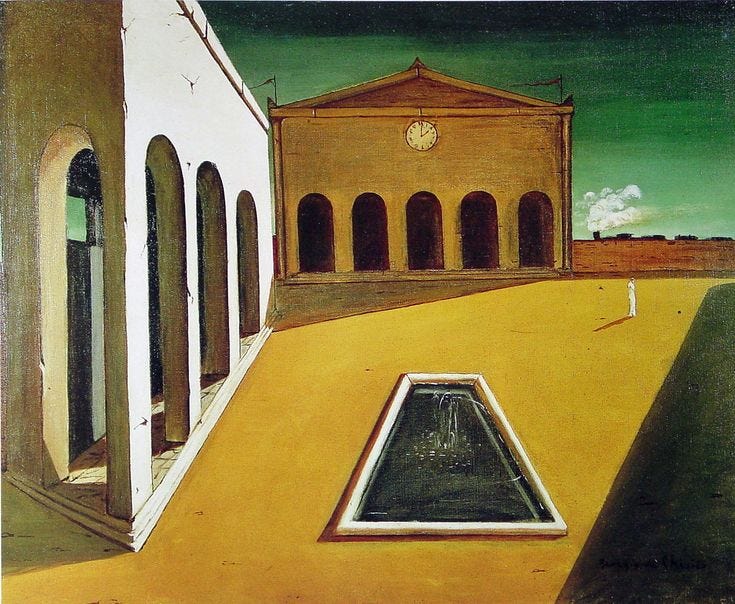 Posts about Giorgio de Chirico on The West's Darkest Hour | De chirico,  Metaphysical art, Italian painters