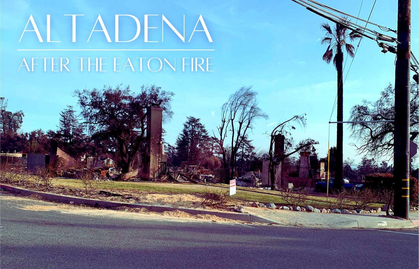 The Eaton Fire tore through Altadena on January 7, 2025, driven by 100 mph winds and unrelenting dry conditions.   Many homes, studios, and memories were completely erased while others stood untouched, but the familiar places, routines, and connections of the community left behind are forever altered.