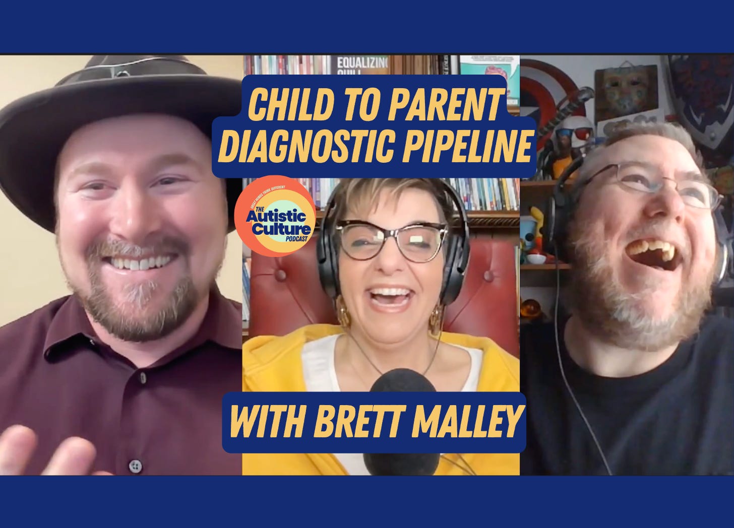Listen to Autistic podcast hosts discuss: Child-to-Parent Diagnostic Pipeline. Listen now | Wait, that's Autism? But I do that too...