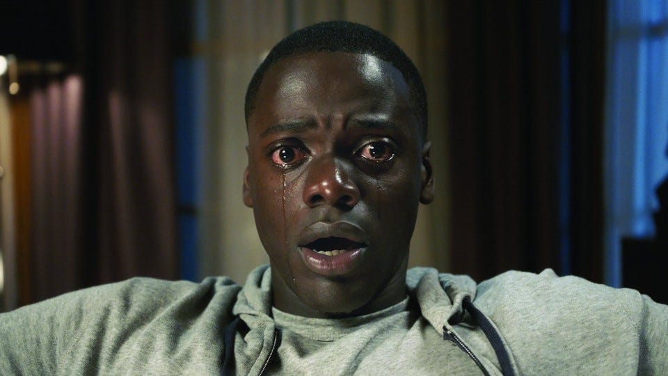 A shot of Daniel Kaluuya as Chris Washington in the film 'Get Out'