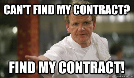 Contract | Gordon Ramsay | Know Your Meme