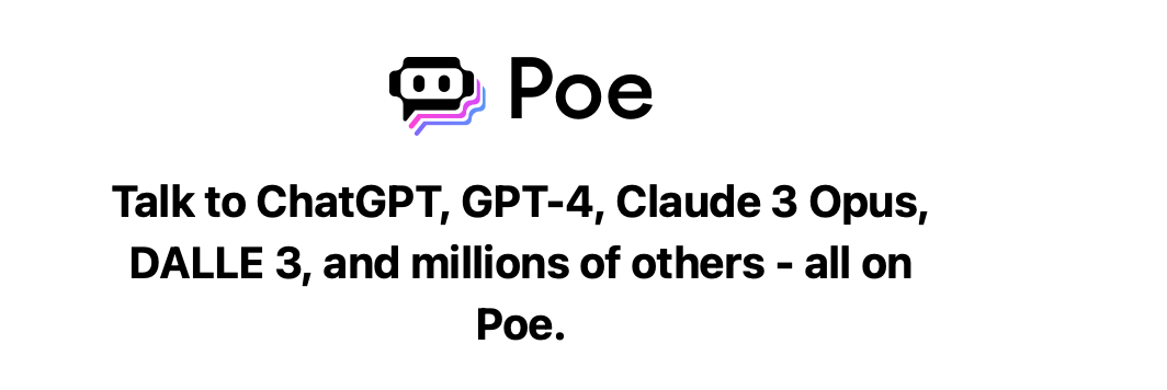 Poe chatbot app