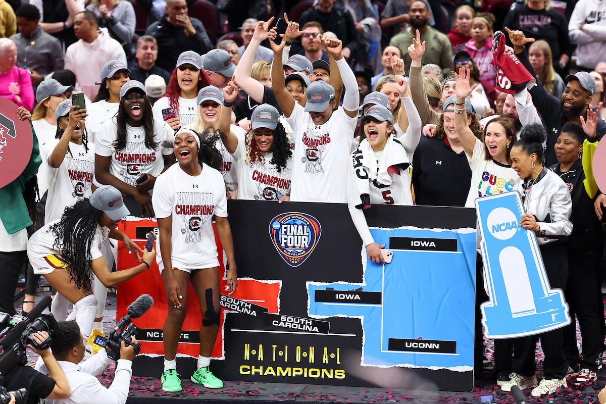 South Carolina defeats Iowa 87-75 to win national championship and complete  perfect season | NCAA.com