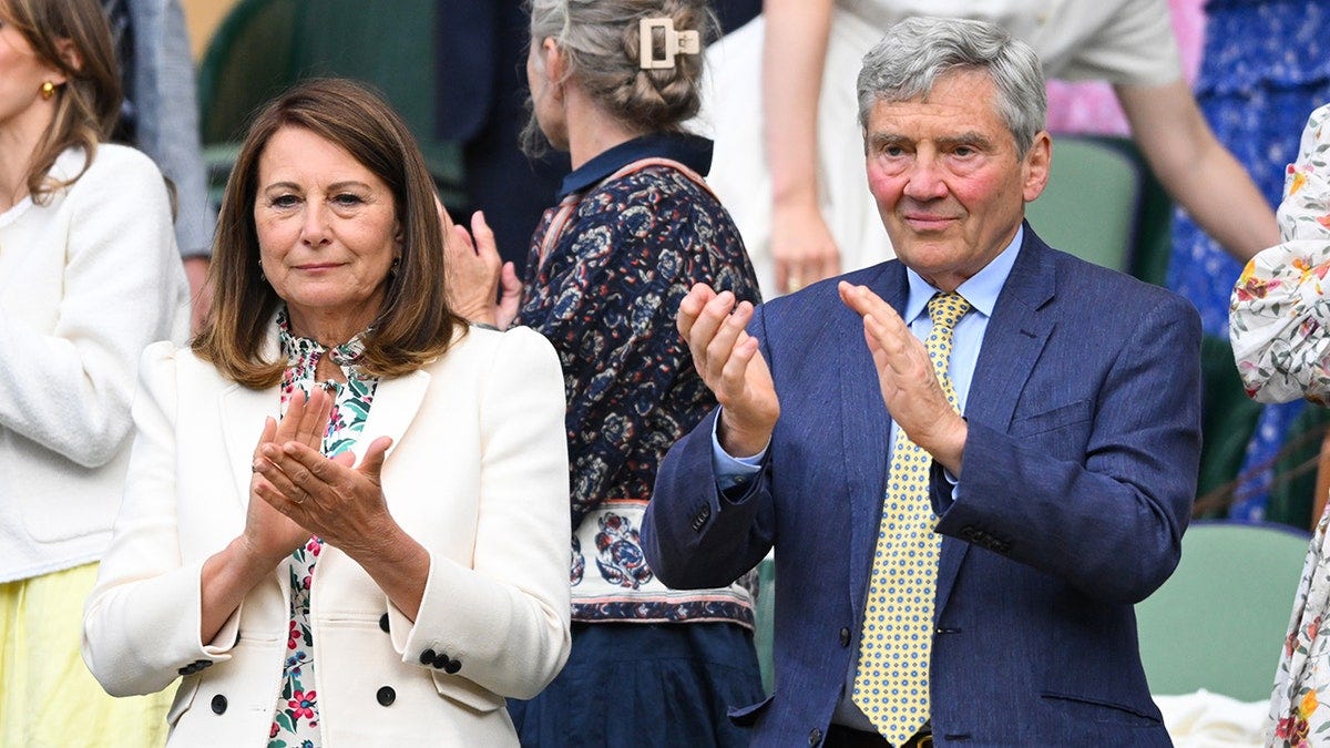 Kate Middleton's parents show up to Wimbledon without her amid cancer  battle | Fox News