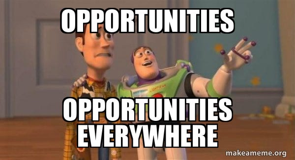 opportunities opportunities everywhere - Buzz and Woody (Toy ...