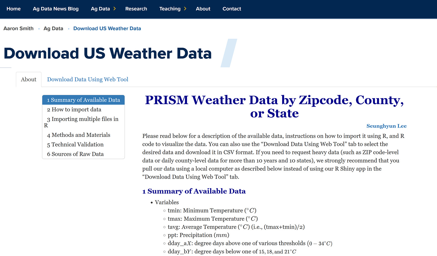 PRISM weather app