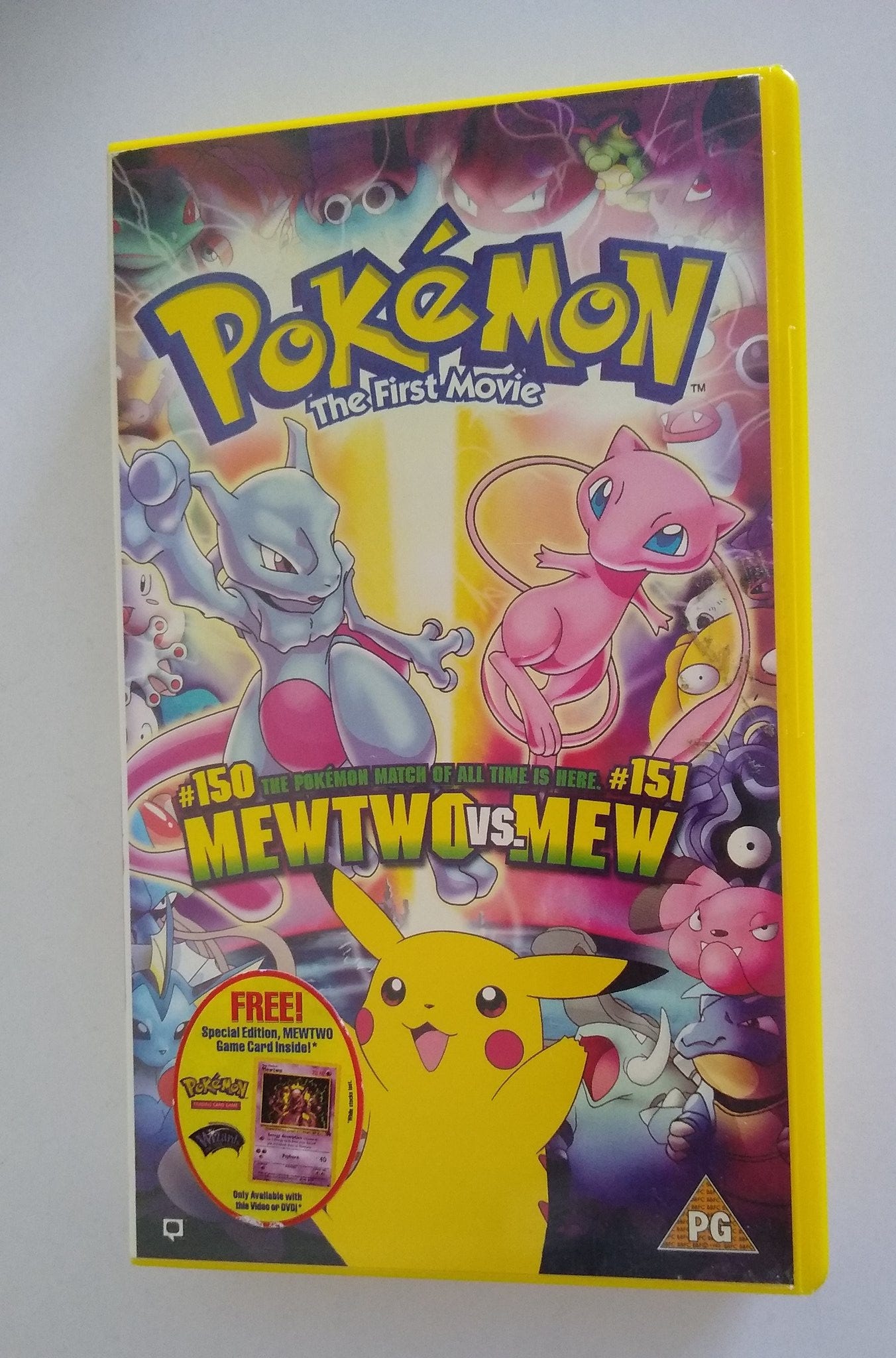 A copy of Pokémon The First Movie for VHS