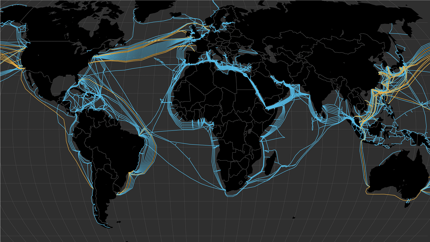 How the Internet Travels Across Oceans - The New York Times