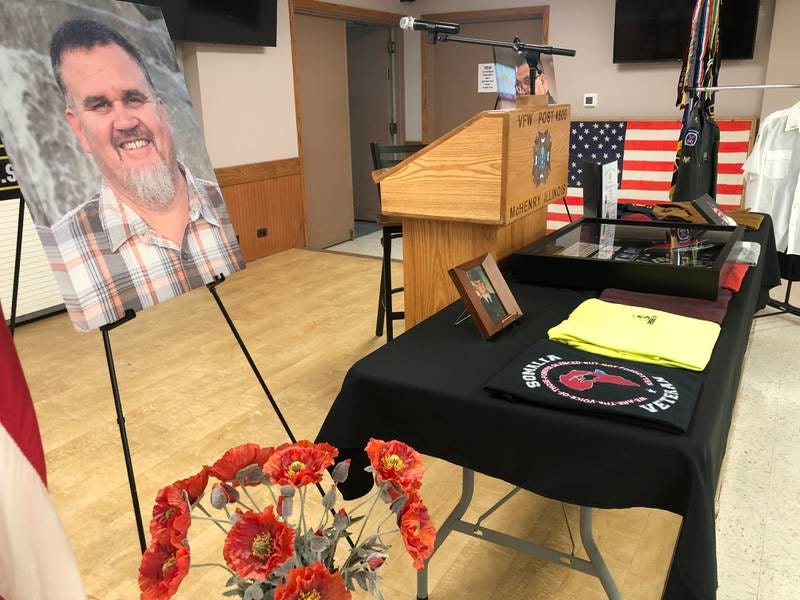 A memorial service was held Saturday, Nov. 2, 2024, at the McHenry VFW Post 4600 for Edward "Ben" Keefe. Keefe was commander of the post when he unexpectedly died on Sept. 2, 2024.