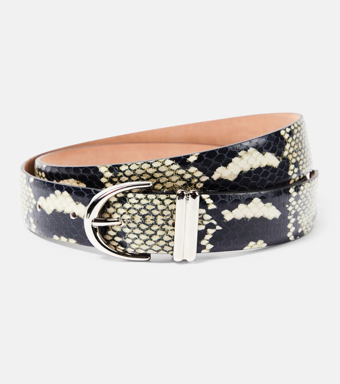 Bambi snake-effect leather belt | Khaite