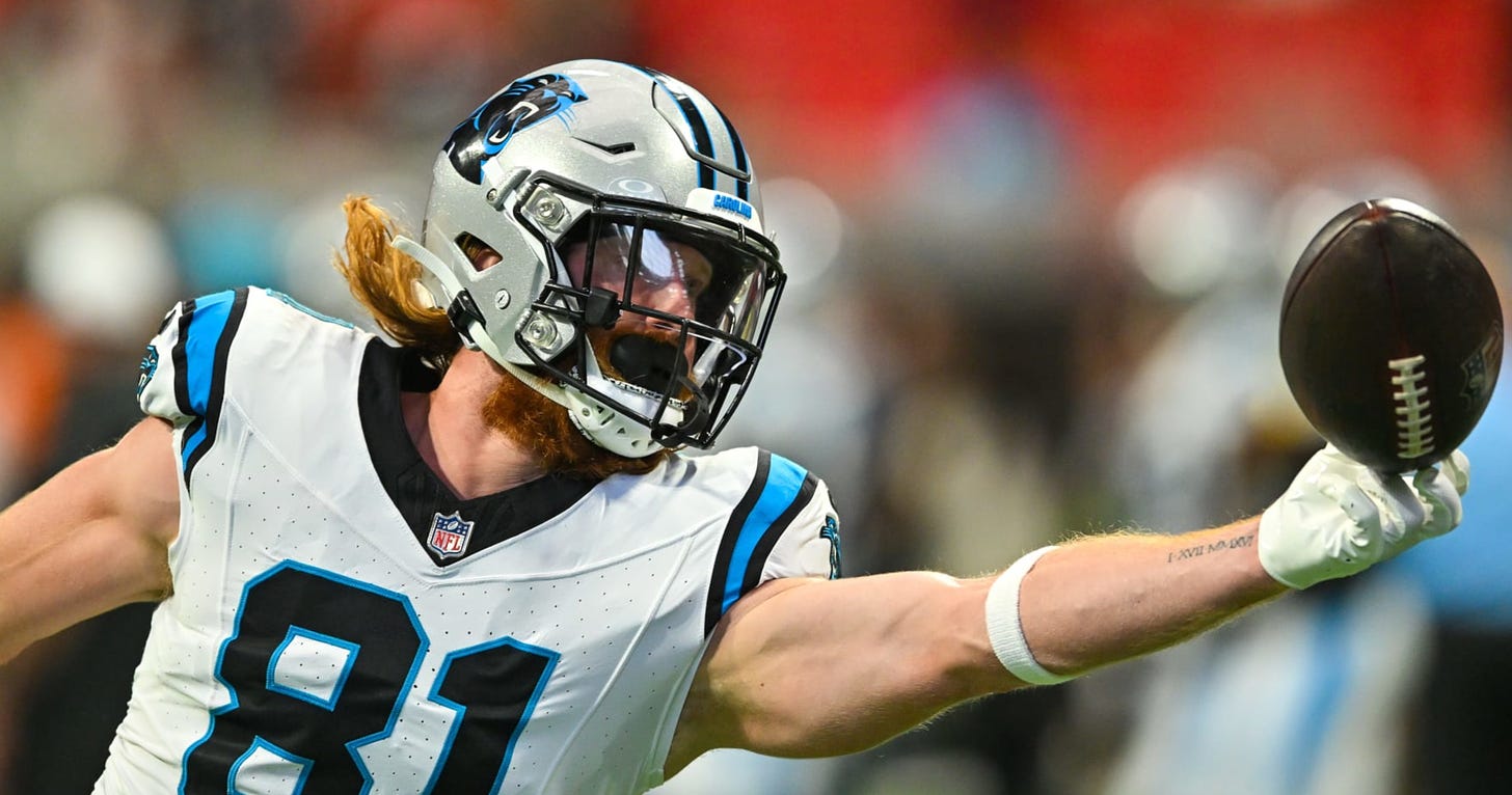 Panthers' Hayden Hurst: Fan Gave Back Ball From Bryce Young's 1st NFL TD  Pass | News, Scores, Highlights, Stats, and Rumors | Bleacher Report