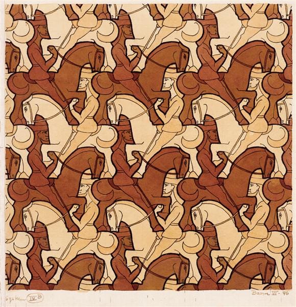 Horseman, 1946 - M.C. Escher