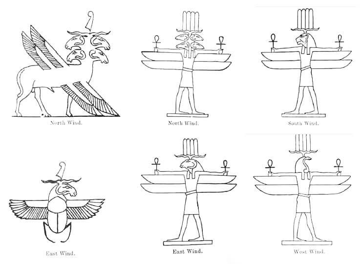 Egyptian Wind Gods