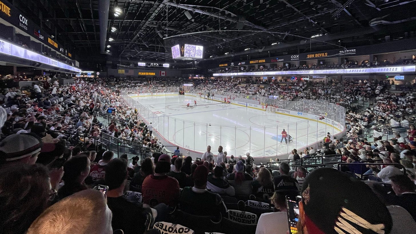Coyotes win in front of emotional crowd at final Arizona game