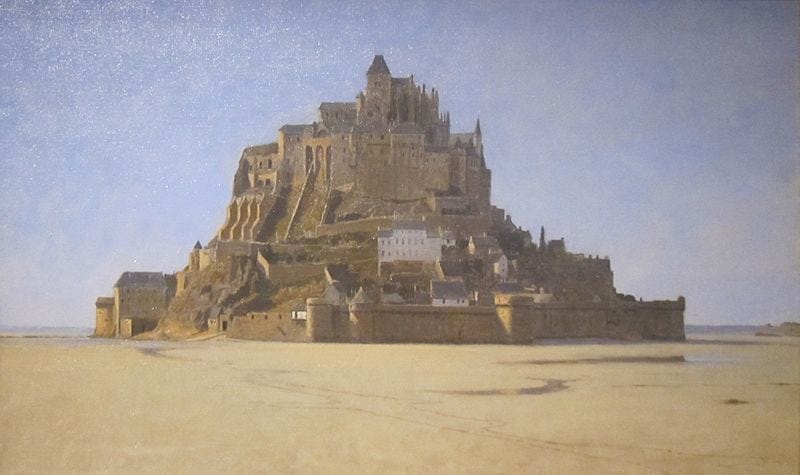 Fichier:'Mont-Saint-Michel' by William Stanley Haseltine, 1868.JPG