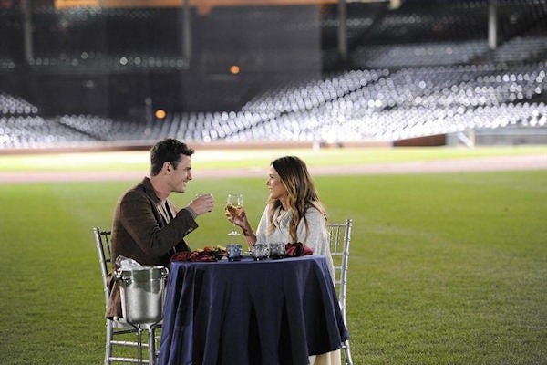 bachelor ben higgins in wrigley field on date