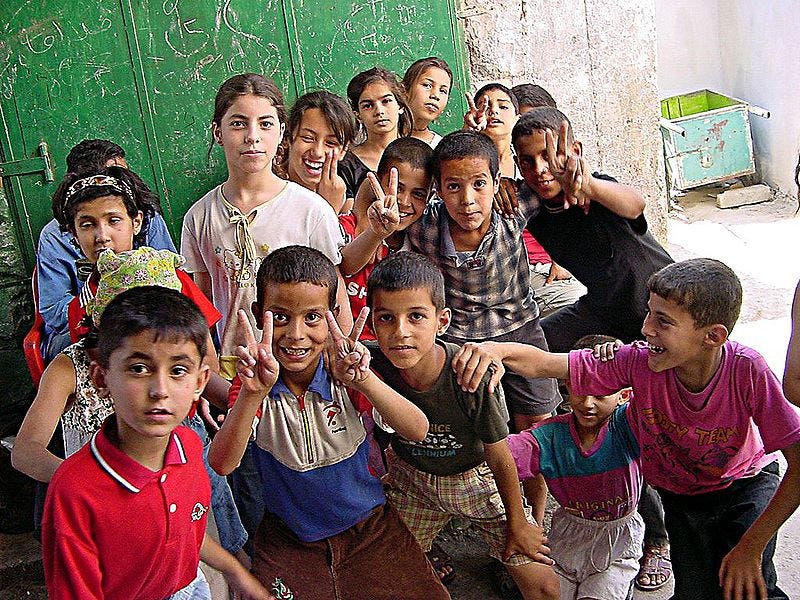 File:Palestinian children in Jenin.jpg