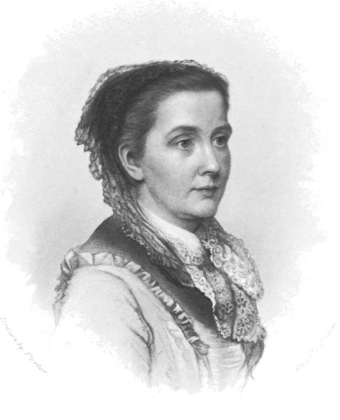 An illustration of Julia Ward Howe