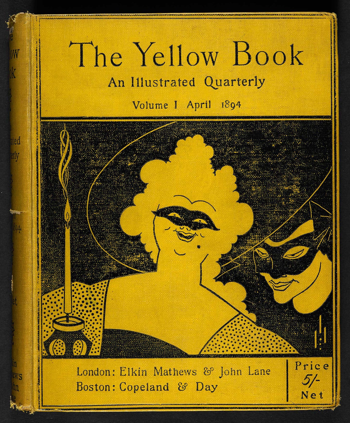 Cover of 1894 Volume of The Yellow Book