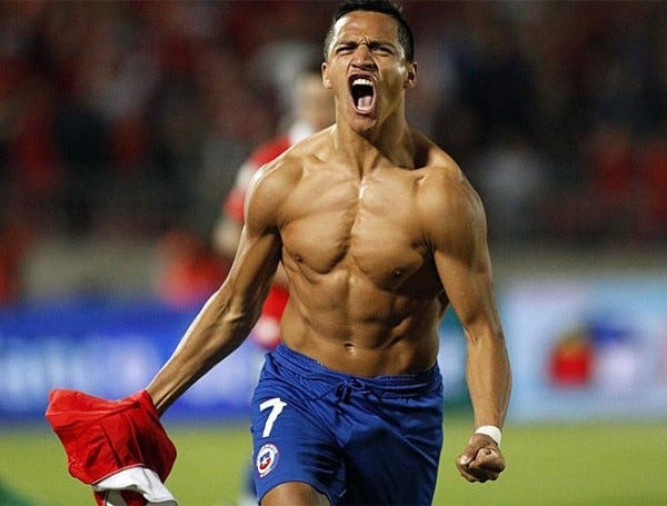 alexis sanchez top man premier leagues soccer bulge players 2015