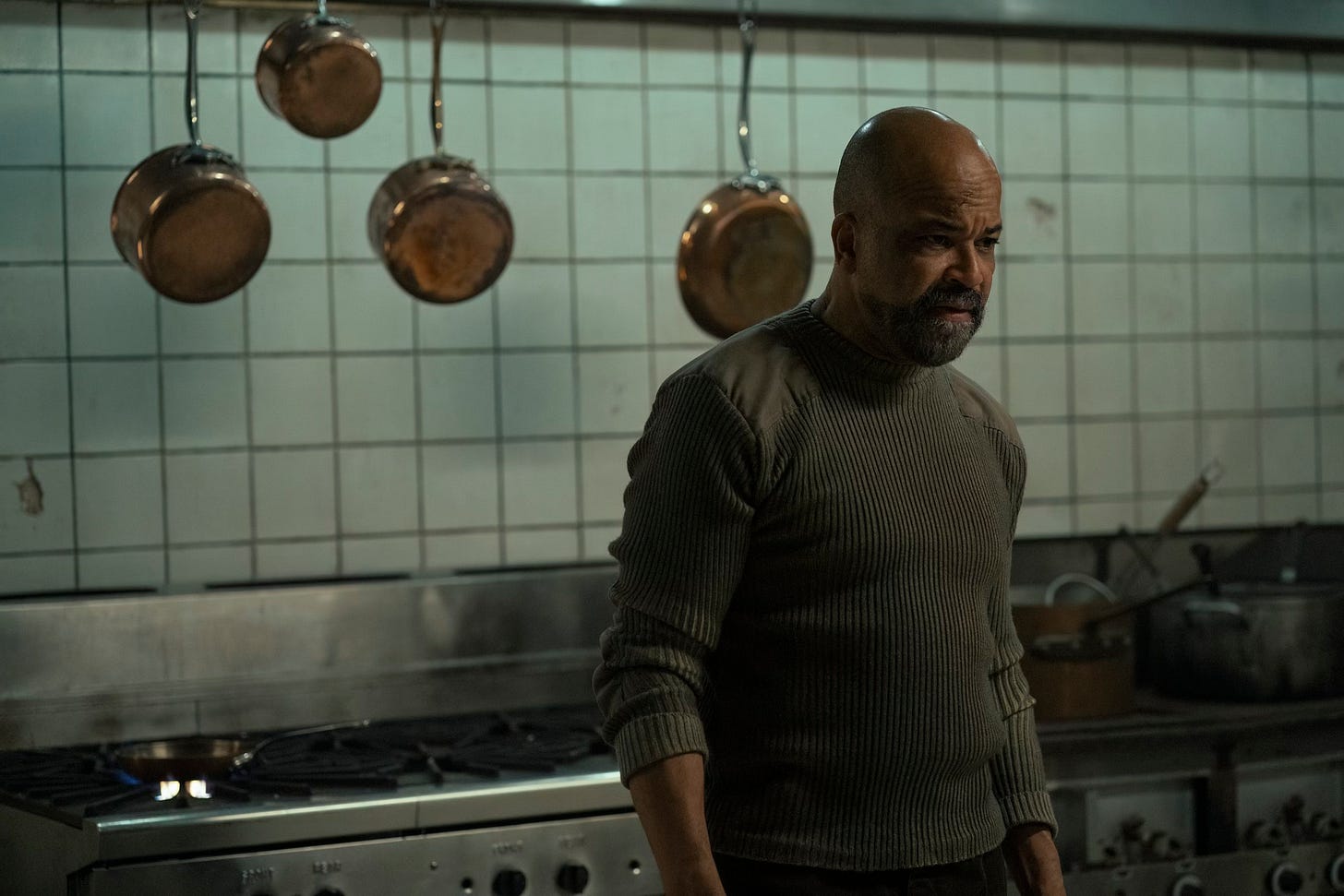 Jeffrey Wright as Isaac in The Last of Us Season 2, Episode 4, “Day One.” Photo credit: Liane Hentscher/HBO Jeffrey Wright as Isaac in The Last of Us Season 2, Episode 4, “Day One.” Photo credit: Liane Hentscher/HBO