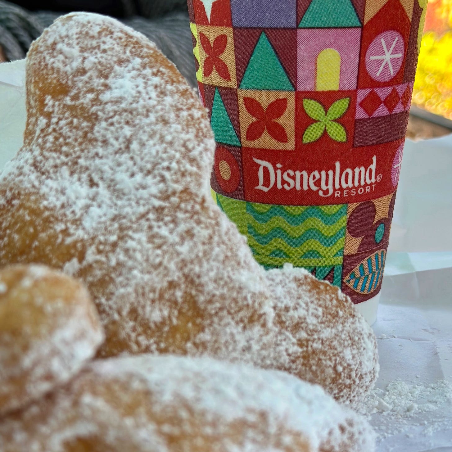 Mickey-shaped beignets at Disneyland