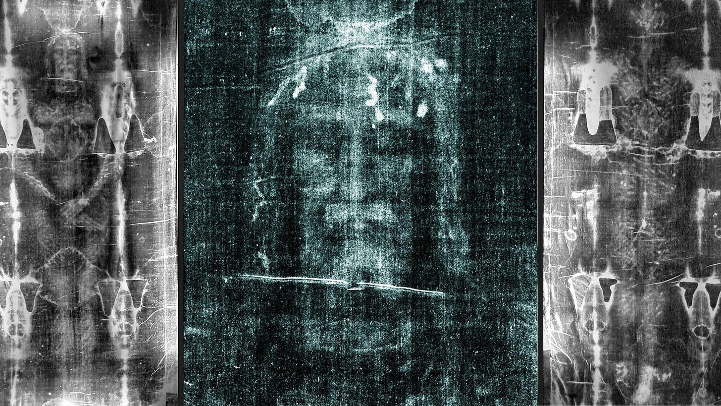 X-Ray scans of the Shroud of Turin.