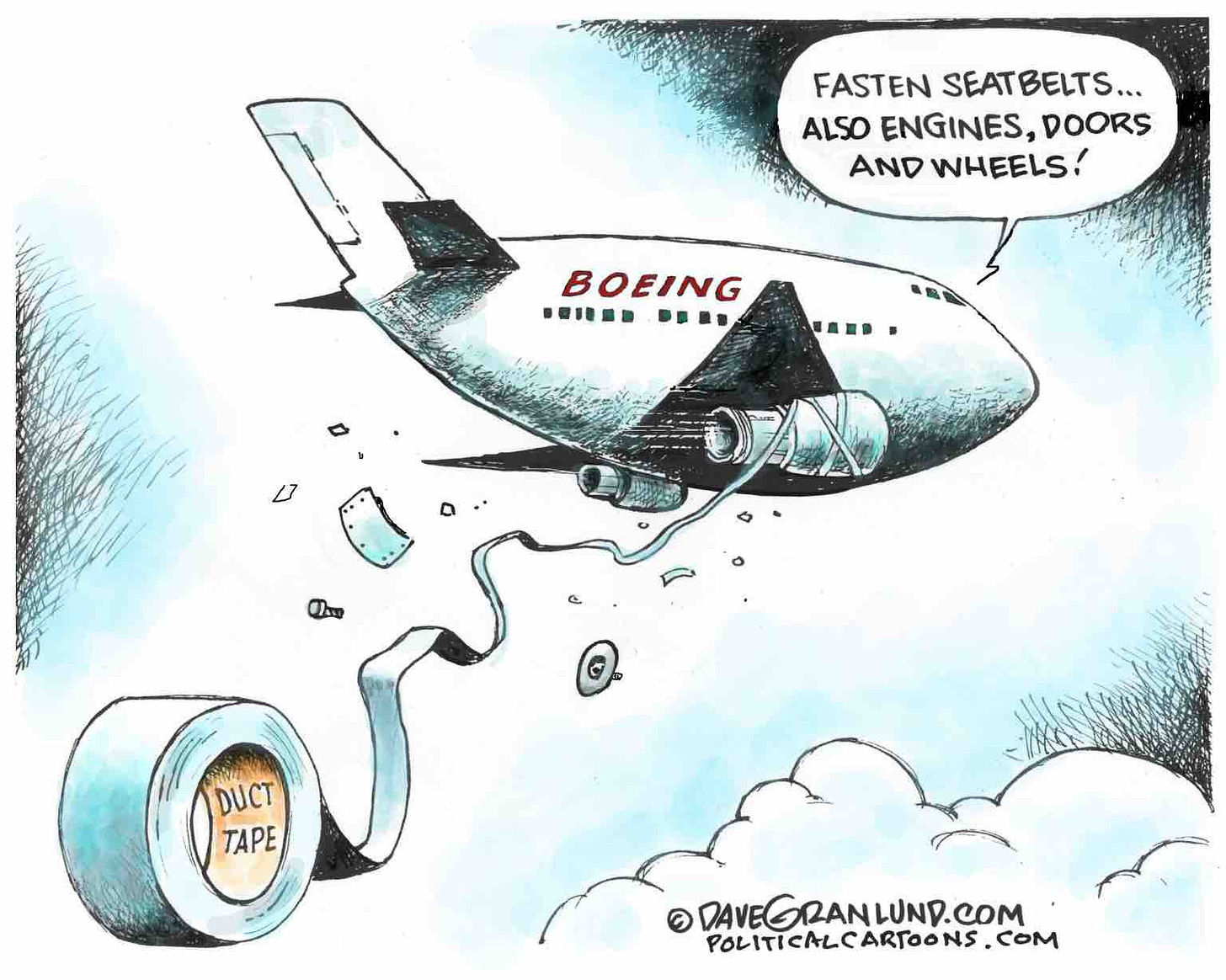 Boeing quality suffers due to corporate greed