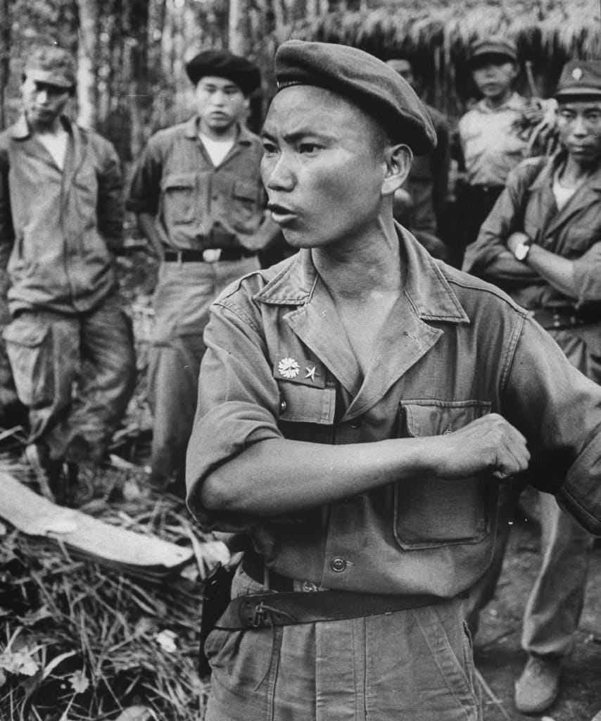 Gen. Vang Pao in 1961. He was the chief of a secret army financed by the Central Intelligence Agency.