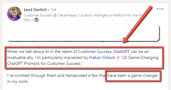 Testimonial from a Happy Reader of TheCScafe - The Weekly Customer Success Cafe Newsletter , by Hakan Ozturk