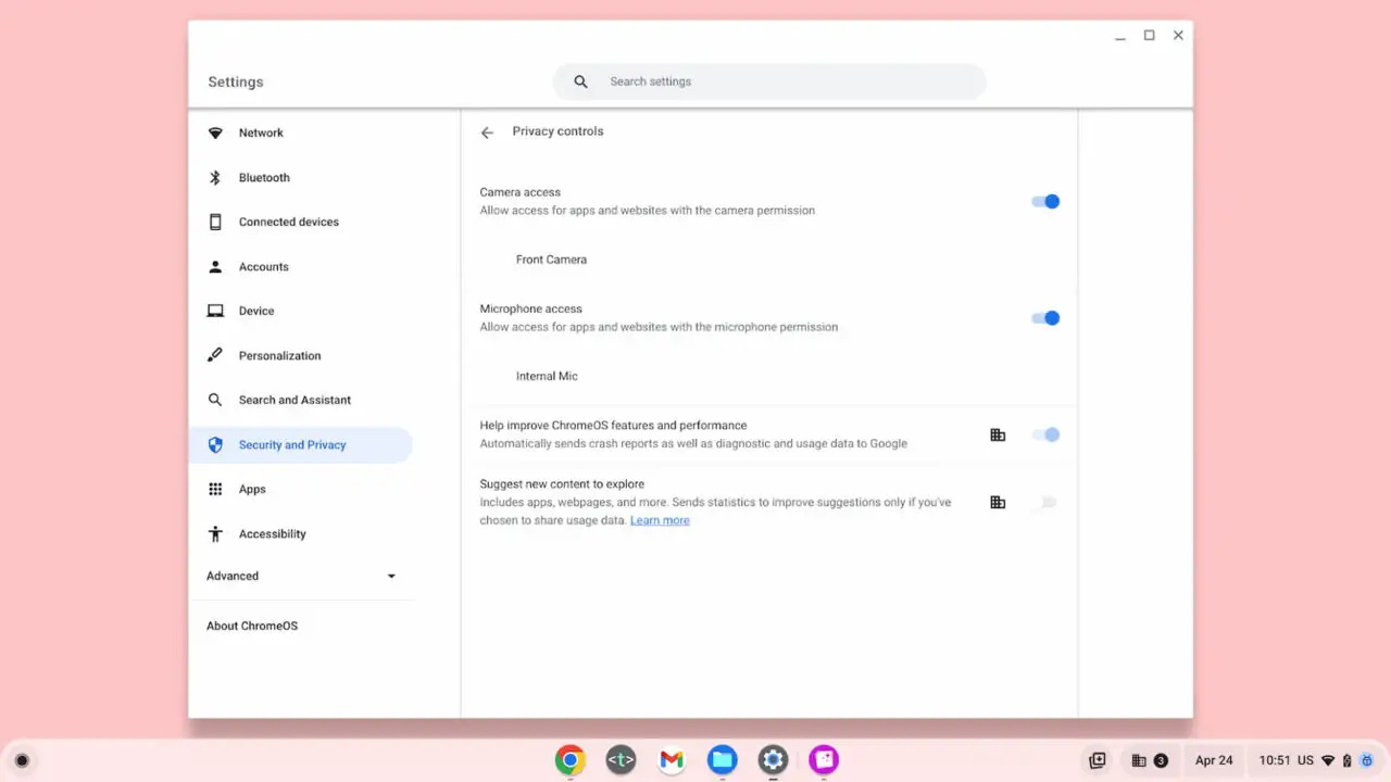 New ChromeOS privacy controls coming to Chromebooks