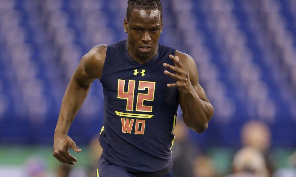 John Ross breaks NFL Combine record but loses an Addidas island 2017 images