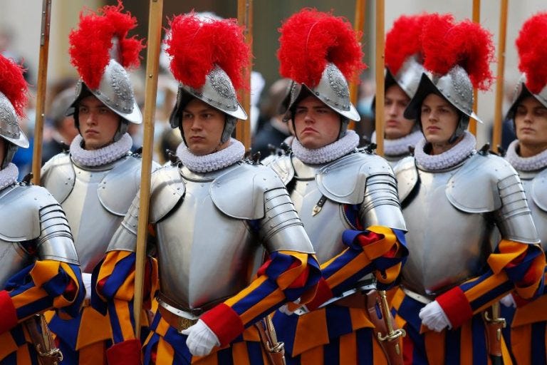 Pope tells new Swiss Guards they represent a church that welcomes -  Catholic Review