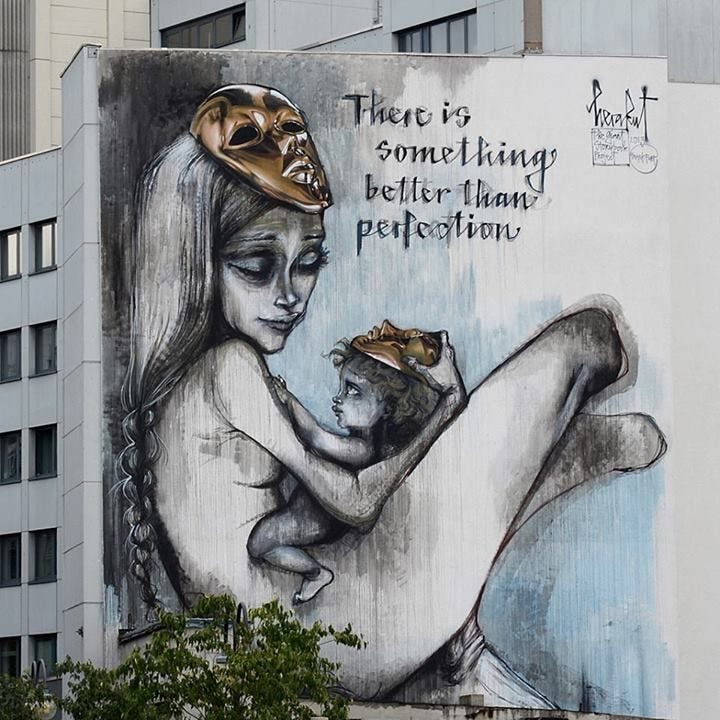 Herakut: There is something better than perfection | Street art, Murals  street art, Street art graffiti