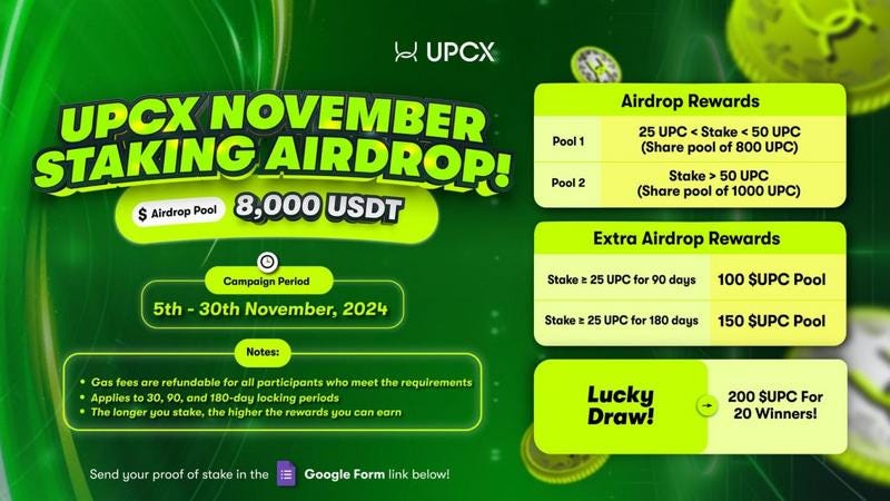 UPCX Launches $UPC Token on Major Exchanges and Hosts Staking Event