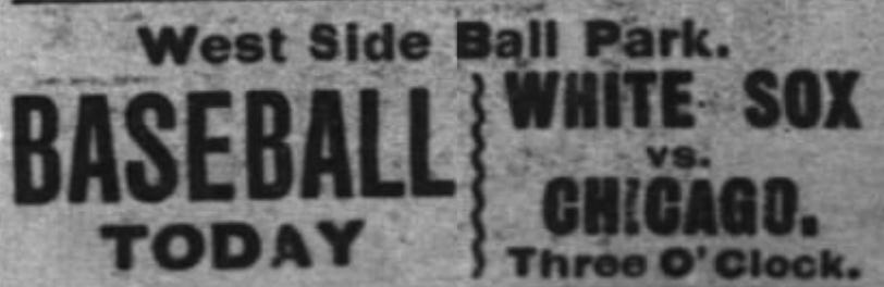 1903 Cubs White Sox City Series