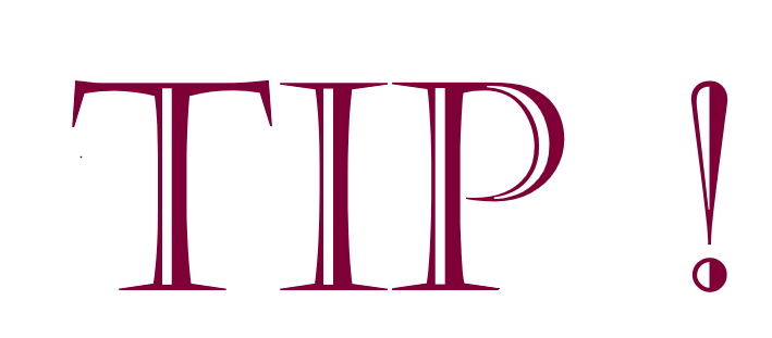 The word "Tip" in red.