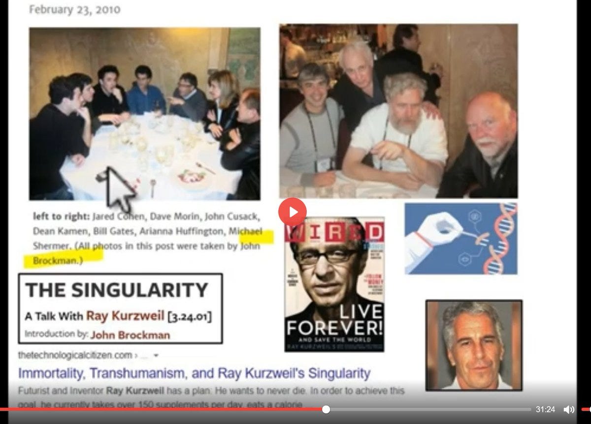 A selection of images of well known scientists and businessmen of the transhumanist/genomics/bioengineering world at John Brockman's Edge events

including virus expert Bill Gates 🙄

(I'm talking computer virus) 