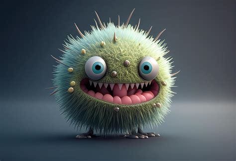 Funny cartoon virus . 3d illustration. 22653830 Stock Photo at Vecteezy