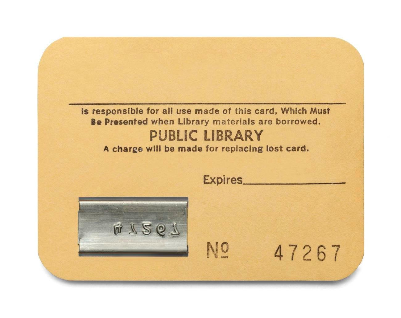 Paper library cards with metal inserts : r/nostalgia