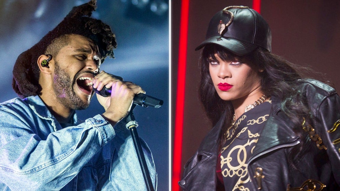 no weeknd for rihanna 2016 gossip