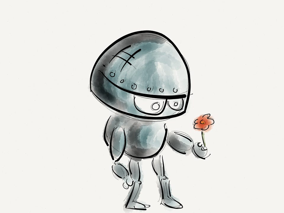 Free Robot Flower illustration and picture