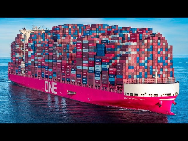How Giant Container Ships Actually Work - YouTube